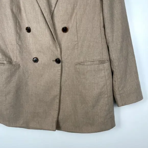 Hugo‎ Boss Jericona Blazer Colombo Italy Woven Camel Tan Wool Cashmere Blazer 10